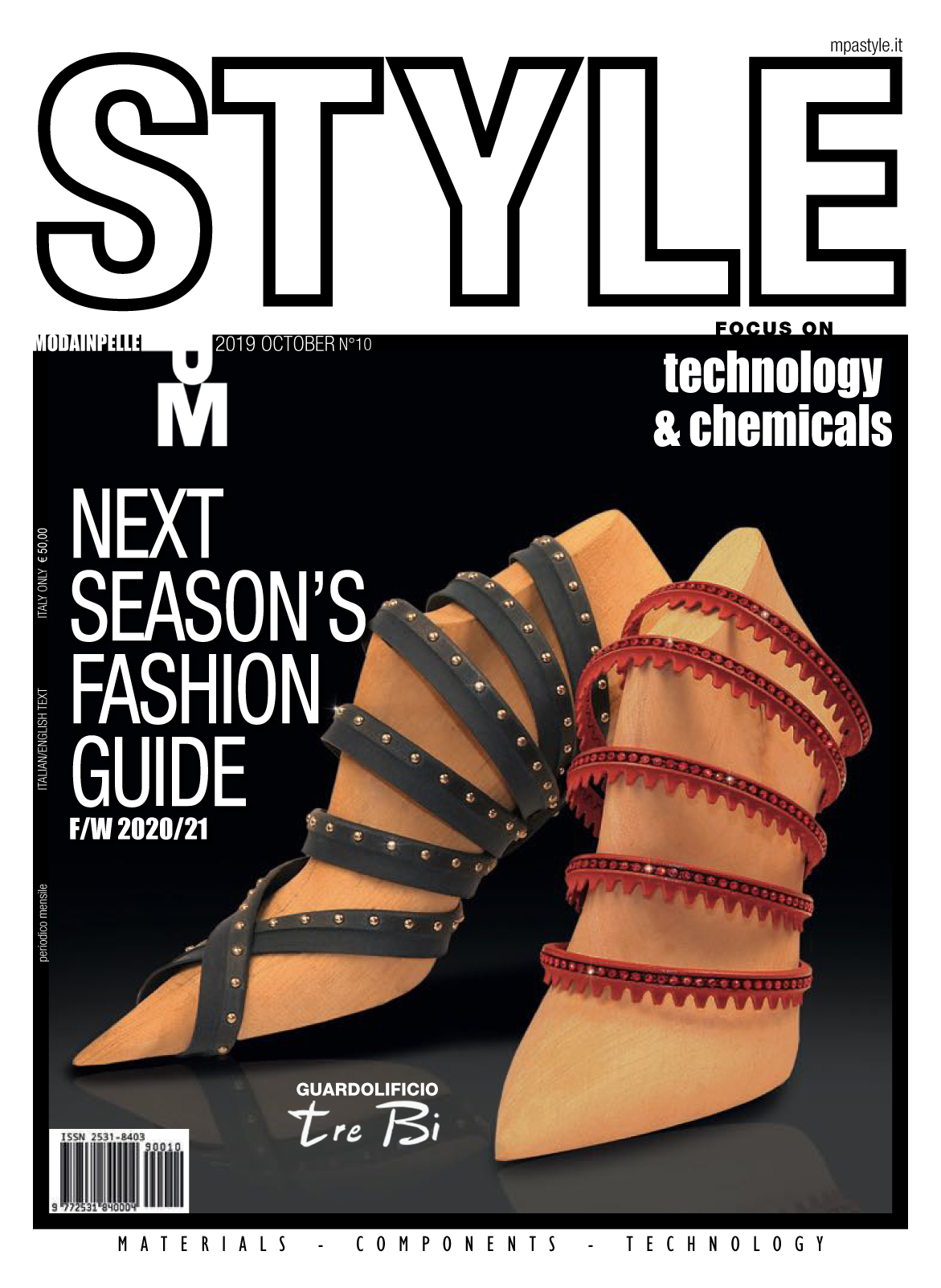 《Moda Pelle Style》意大利鞋包皮具专业杂志2019年10月号